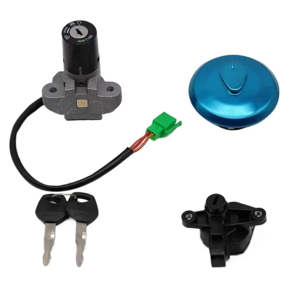 1set for Jincheng Motorcycle GX125 SJ125-A-B Set Lock Electric Door Lock Fuel Tank Cap