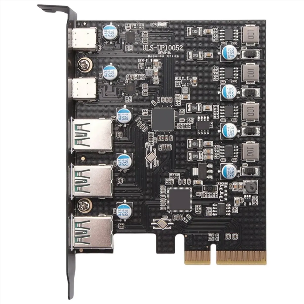 BUY A2264ZPCIe to USB 3.2 Gen 2 Card with 10Gbps Bandwidth 5-Port (3X USB-A -2X USB-C) Converter PCIE Splitter for 10/8