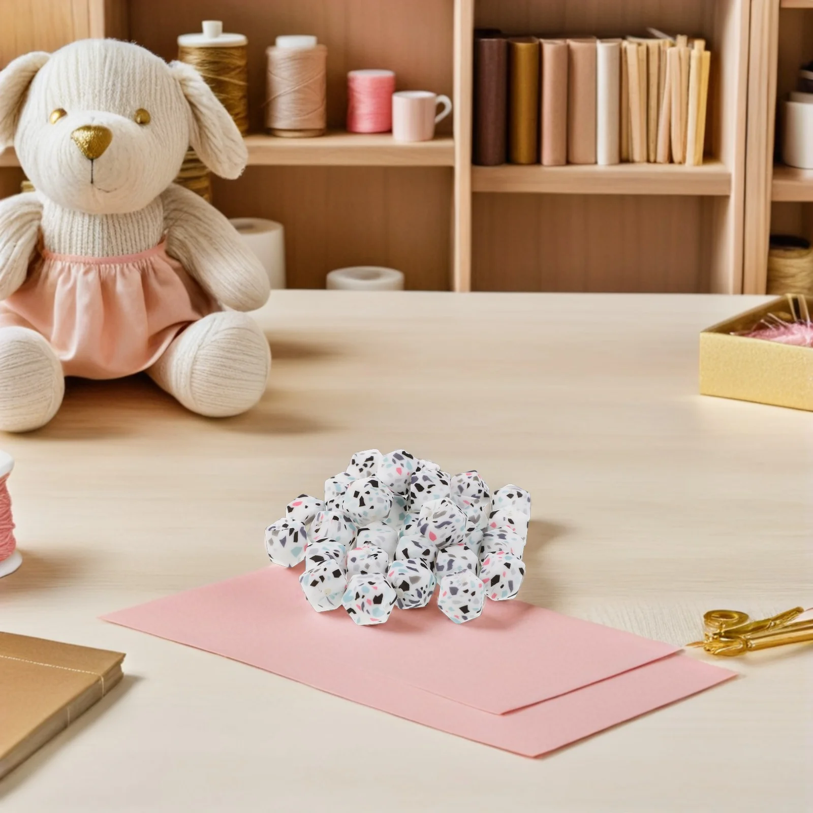 

50Pcs Knitting Needle Point Protectors Hexagon Silicone Caps Needle Tip Covers for Crochet Knitting Sewing Craft Accessories