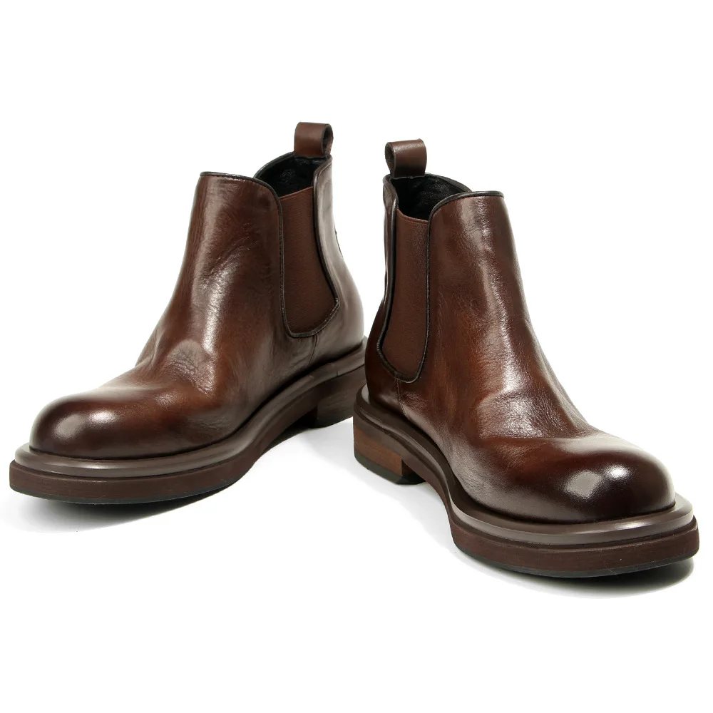 KOWM botas senderismo piel de vaca suela gruesa tobilleras - imagen 3