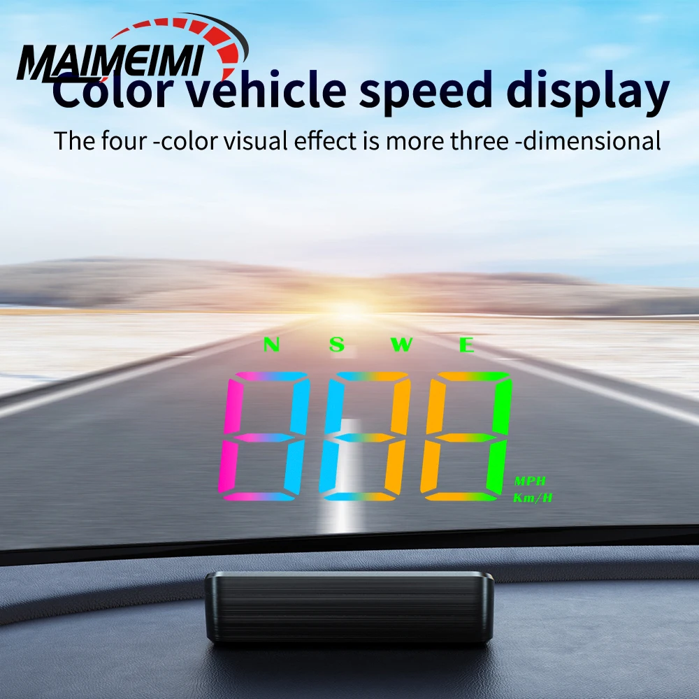 

M2S GPS Head Up Display Car Speedometer Big Font Windshield Projector Digital Speed KMH MPH WIth Compass Universal For All Cars