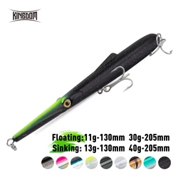 Kingdom esche da pesca 205mm 130mm 13g 40g affondamento 11g 30g galleggiante lungo Casting artificiale matita dura esche attrezzatura da pesca