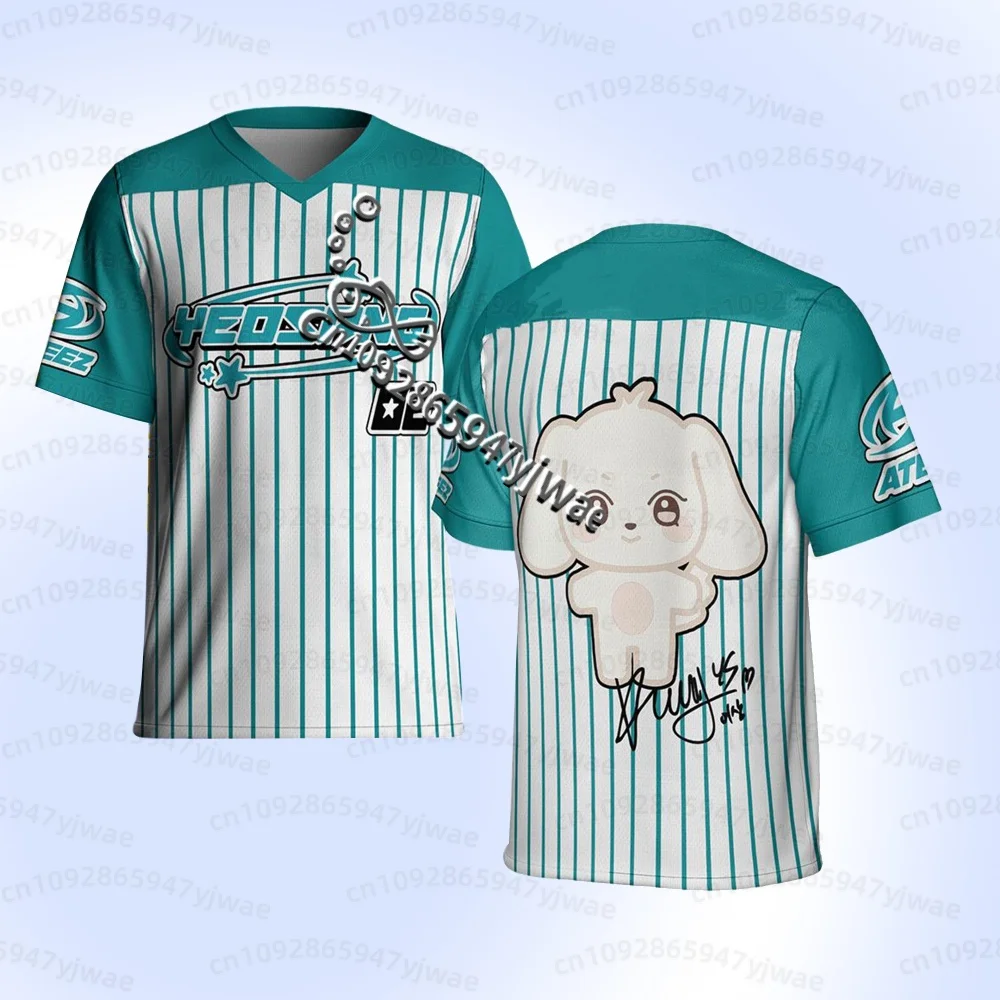 2026 Sommer Herren Ateez Fußballtrikot, 26 World Tour In Your Fantasy Merch Geschenke, Ateez Golden Hour Album San Fans Herren T-Shirt – Detail 4