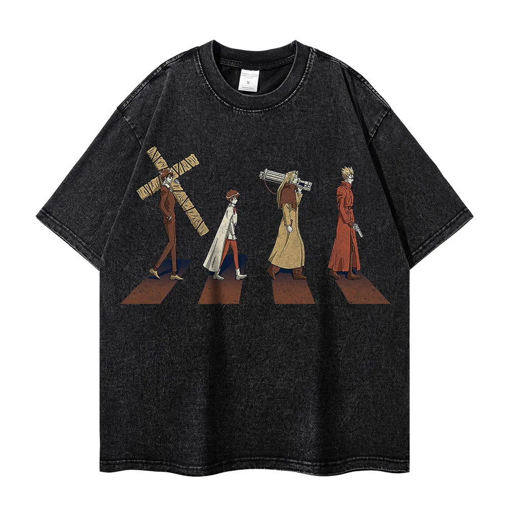 

Men Summer Anime T-shirt Harajuku Style Print Anime Top 2025 Summer T-shirt for Men Streetwear Tee