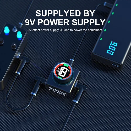 Imagen 2 del producto Afinador de Pedal SWIFF C20, guitarra eléctrica, bajo, afinación Universal, medidor de afinación especial de bloque único