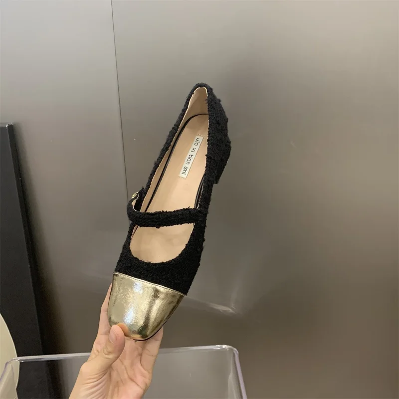 New French Mary Jane Shoes In Spring 2023 Casual Fashion Women\'s Shoes with Skirt Temperament Single Shoes Medium and Low Heels