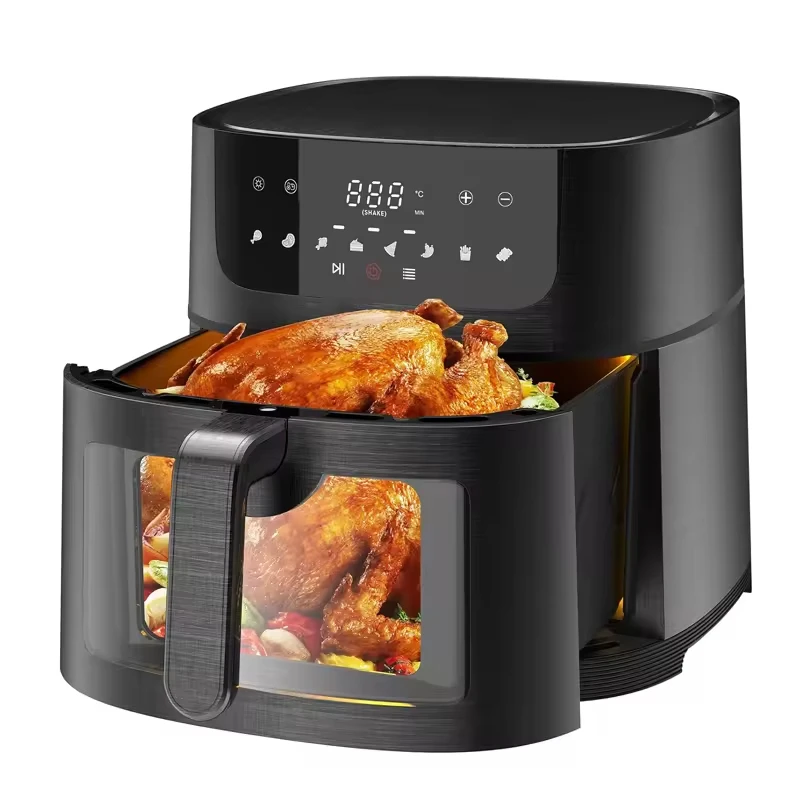 

2026 New Model Multi-functionalStainless Steel Body Air Fryer Homeuse Smart Deep Air Fryer Healthy Cooking Machine Fast Kitchen