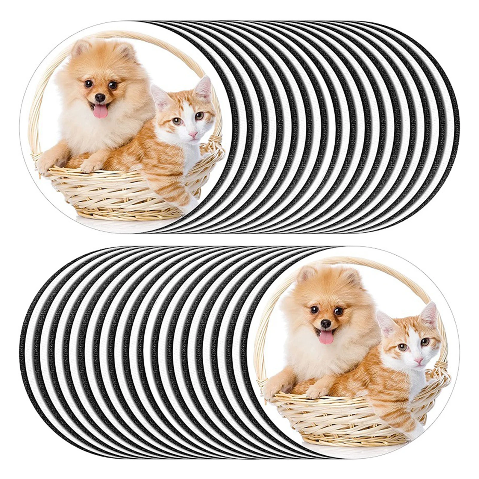 Sublimation Car Cup Coasters, 36pcs Neoprene Car Coasters with A Finger Notch for Easy Removal of Auto Cupholder Coaster