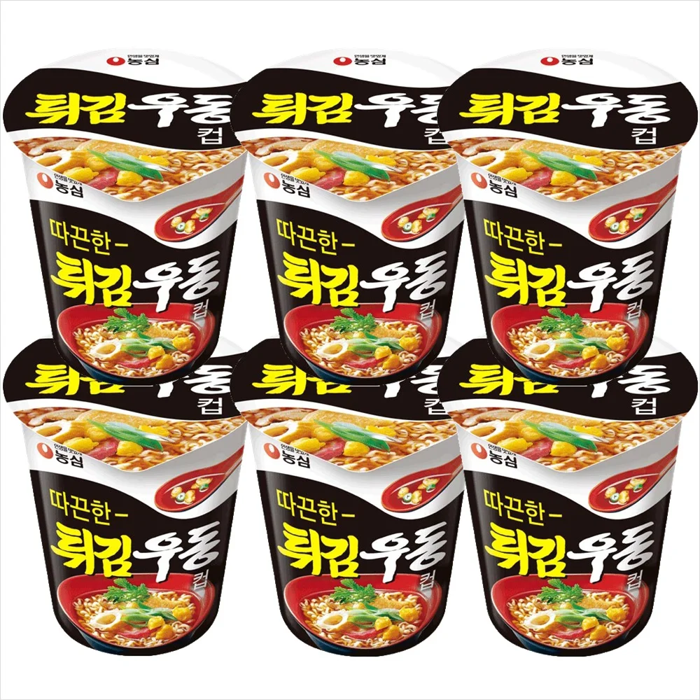 Copa Udon frita Nongshim 62g X 6 (larga vida útil de estante X envía hoy)