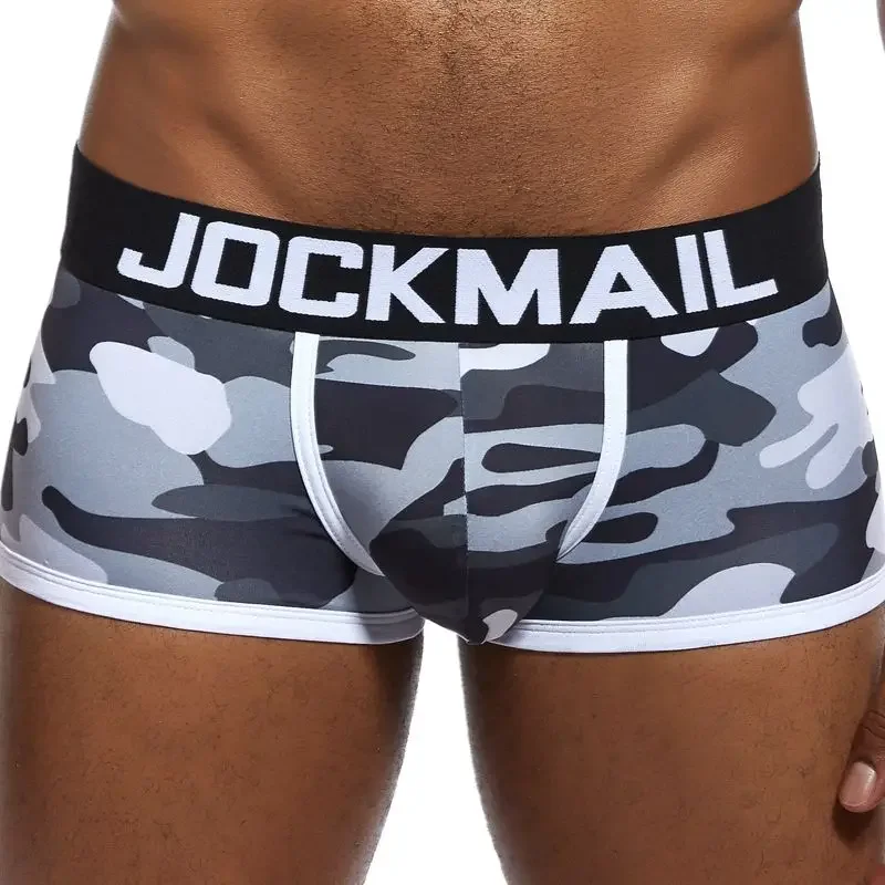 Sexy Boxer Men Underwear Mesh Camouflage Cuecas Masculinas Breathable Nylon U Pouch Calzoncillos Hombre Slip Hombre Boxershorts