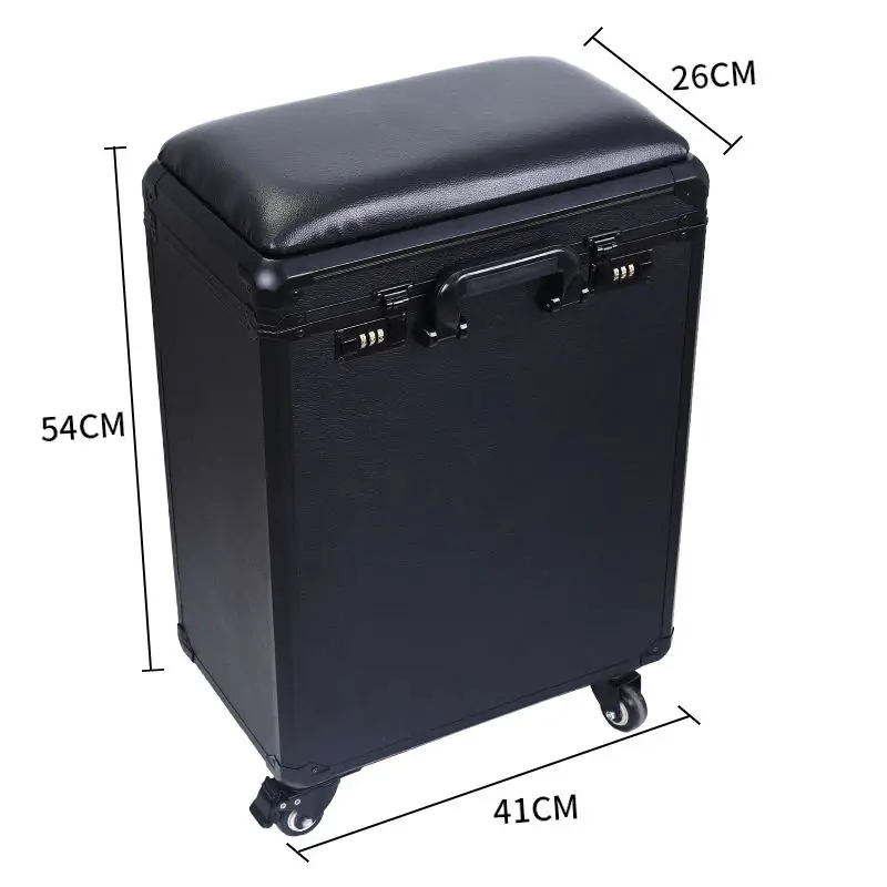 High-Capacity Draw-Bar Box Dual Purpose Able Arm Bracket Portable Suitcase Tattoo Trolley Bag Artist Tools Storage Cas