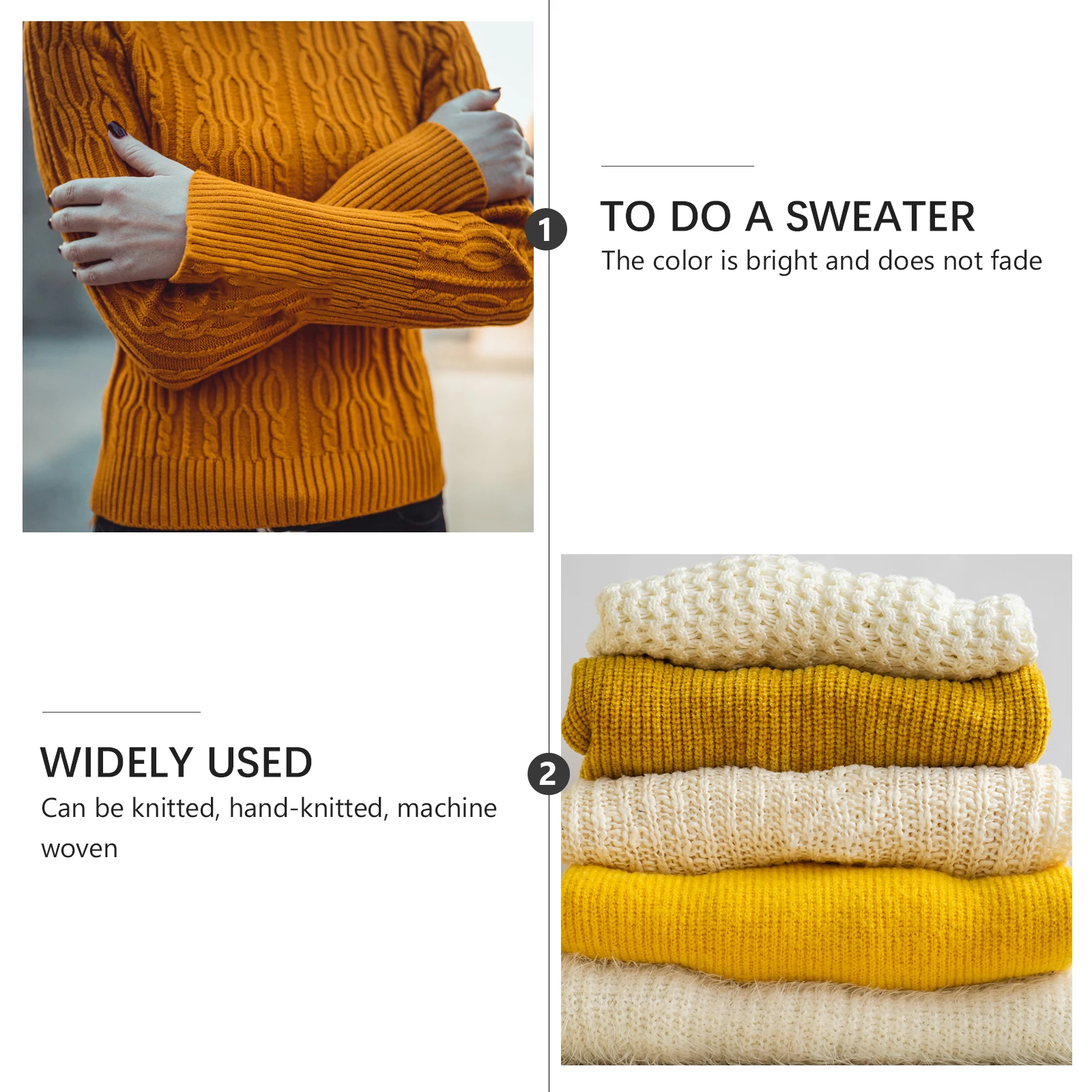 

2pcs 16-Strand Crochet Cotton For Knitting Handicrafts Soft Woven Material Wool Line Yarn Diy Wool Knitting Supplies Milk Cotton