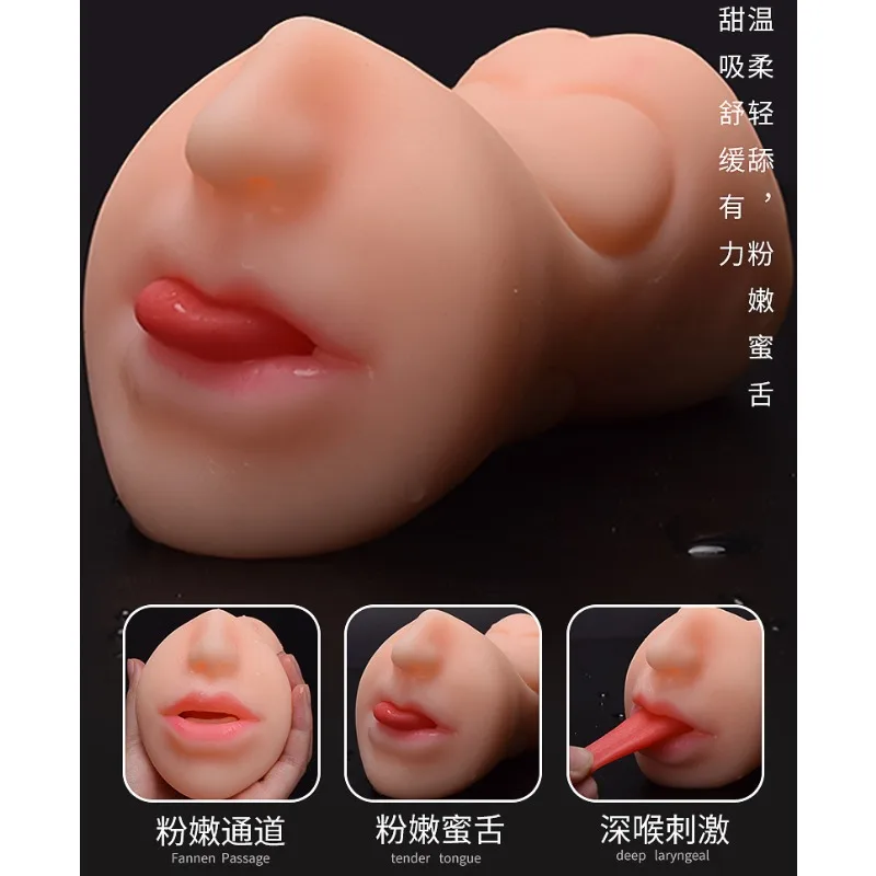 

Vagina Inverted Model Man with Manual Airplane Cup Three Way Name Inverted Imitation of Real Masturbation Mouth, Vagina, Anus