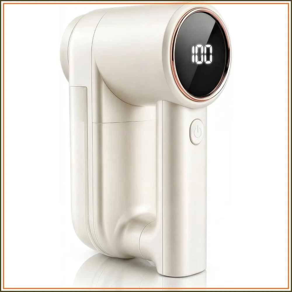 

Fabric Shaver with 3 Speeds, Type-C Fast Charging, 6-Blade LED Display, 2 Replacement Blades, Pilling Remover for Clothes, Couch, Blanket