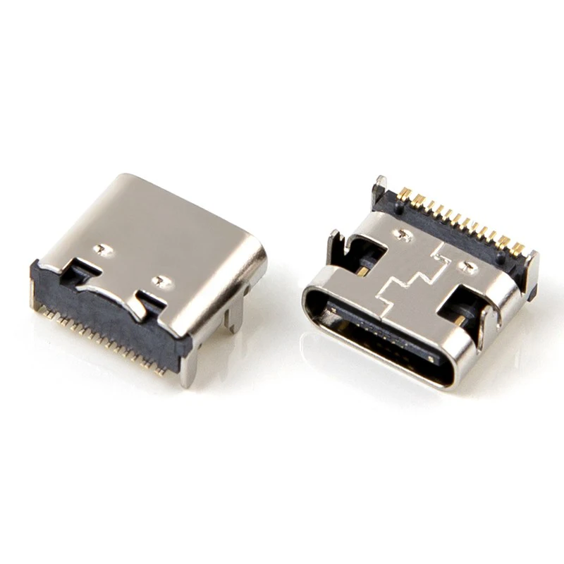 10 sztuk 16Pin SMT złącze wtykowe Micro USB typ C 3.1 żeńskie umieszczenie SMD DIP do ładowania PCB o wysokim natężeniu — zdjęcie 6