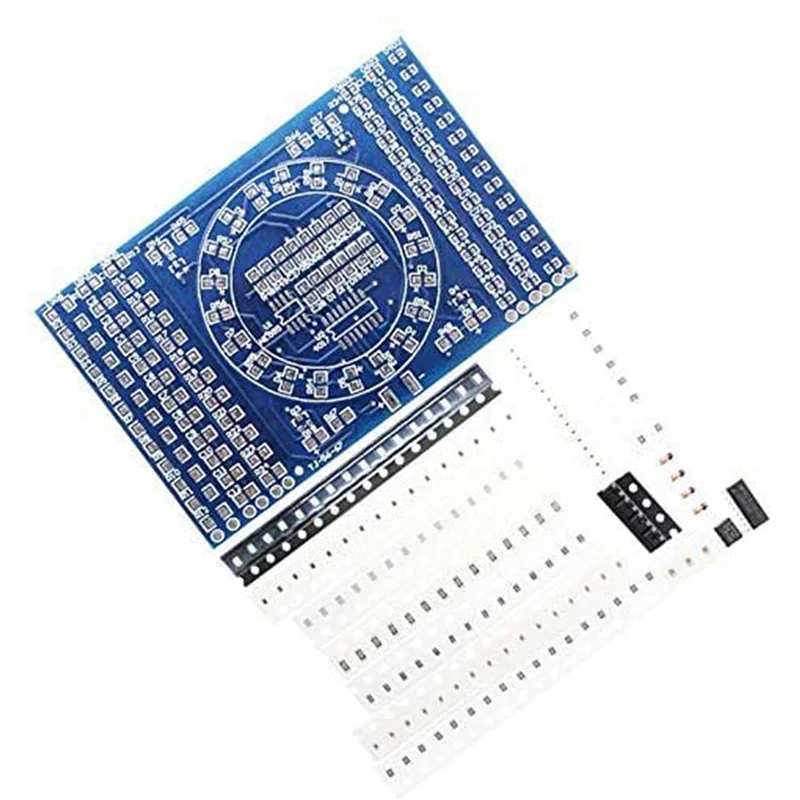 

ABGG-5X Rotating LED SMD NE555 Soldering Practice Board DIY Kit Fanny Skill Training DIY Kit Electronic PCB Board Module Suit