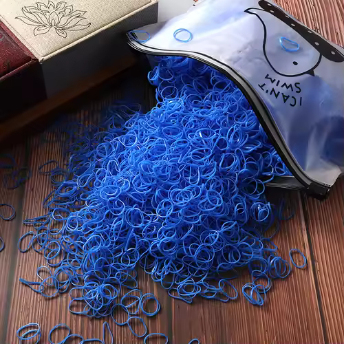 1000/2000pcs Girls Colorful Disposable Rubber Elastic Hair Band Ties Children Ponytail Holder Bands Kid Hair Accessories Leagues - Image 9