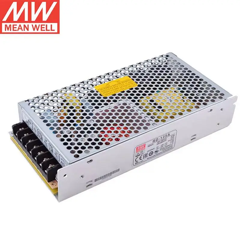 

MEAN WELL RD-125A 5V 7.7A 12V 7.7A 125W Dual Output Switching Power Supply Brand New Original Authentic