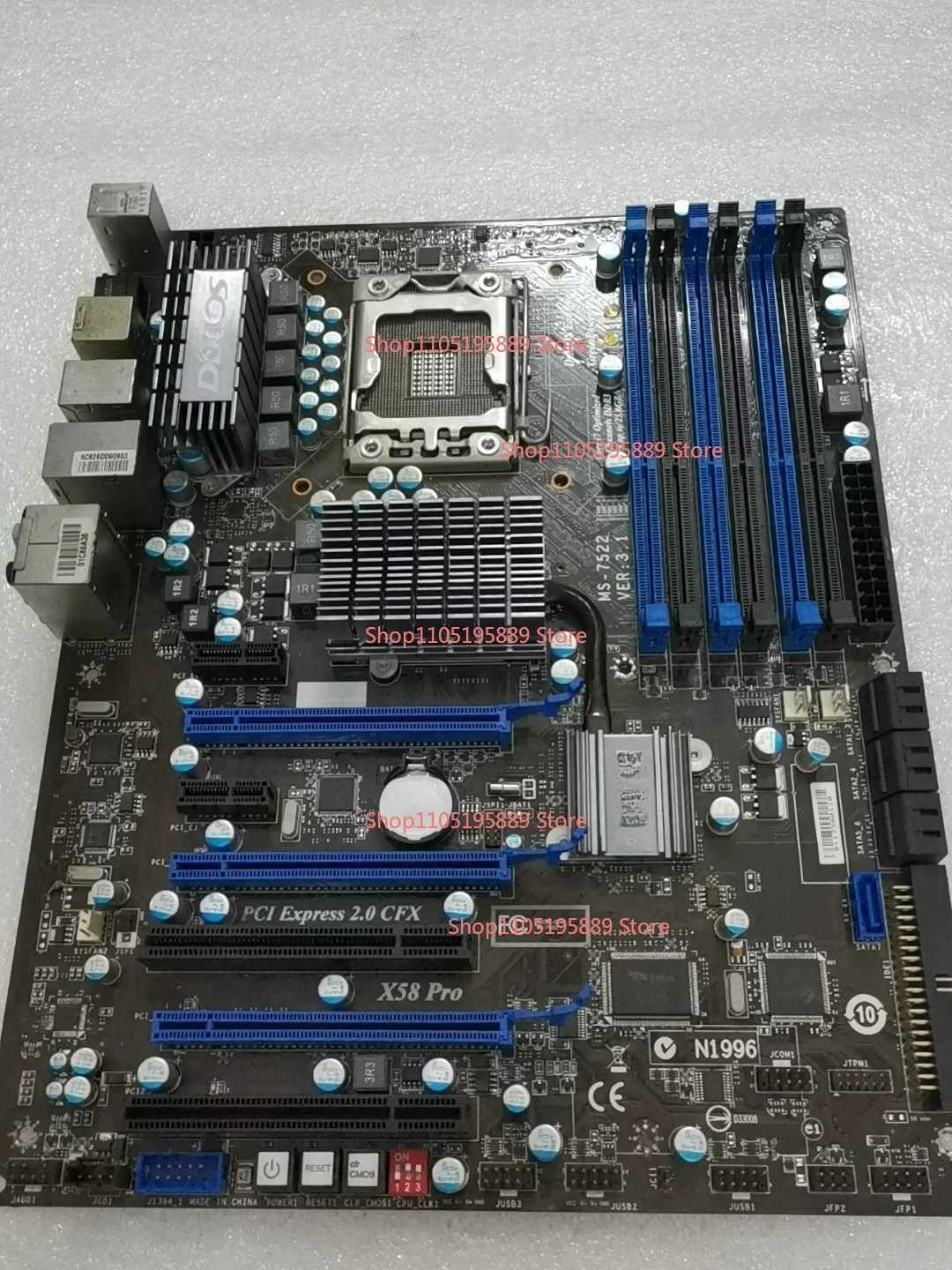 

For MSI X58 Pro P6T SE 1366 Pins, Support I7-950 X5640 X5680 Main Board