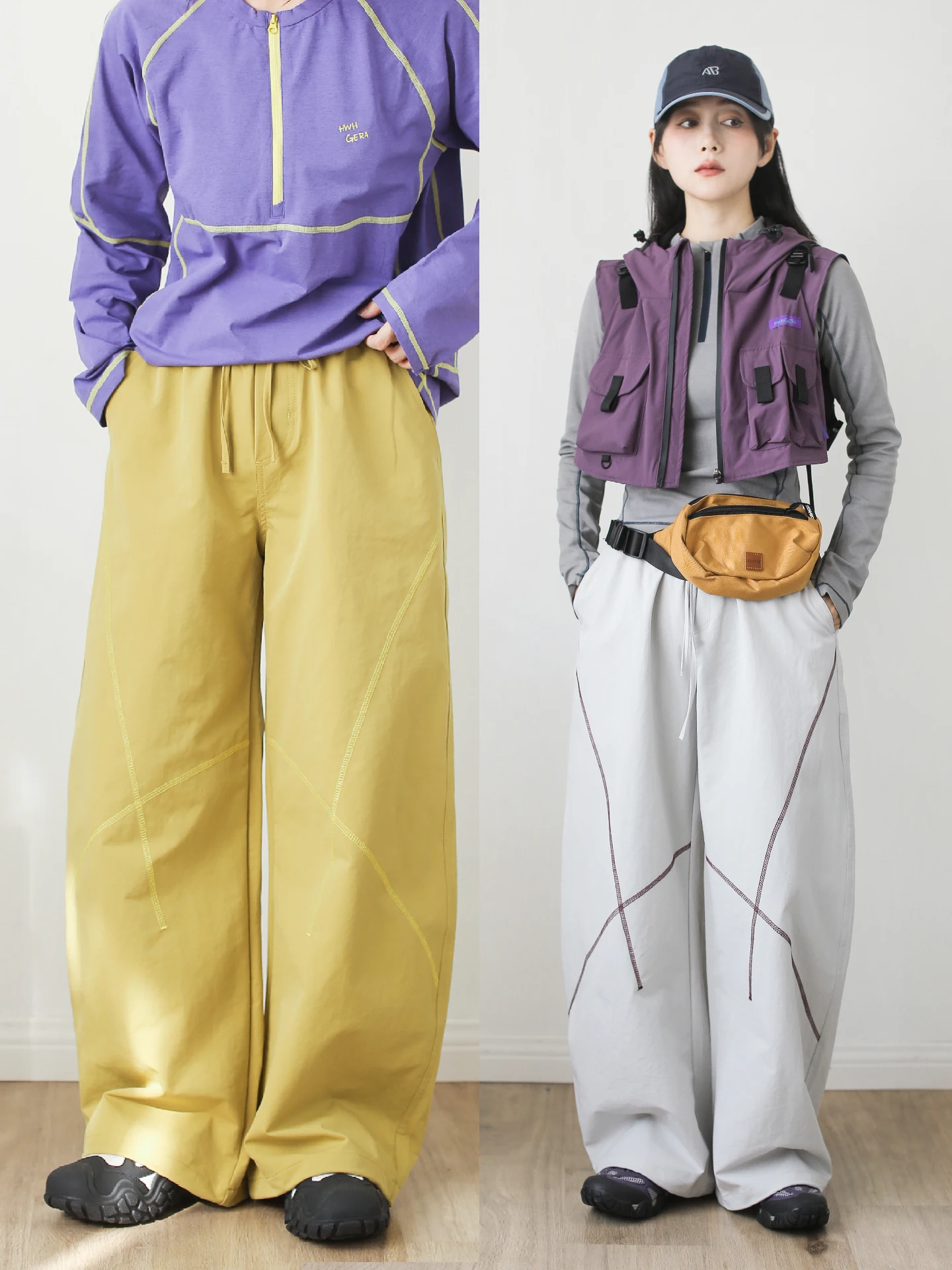 

Женские повседневные брюки из полиэстера свободного прямого кроя с широкими штанинами для работы и поездок на работу