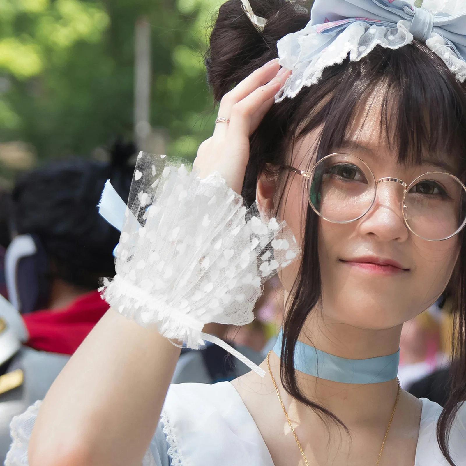 1 زوج النساء الأصفاد المعصم الكفة ديكور انفصال الأكمام إكسسوارات أنيقة لفساتين البلوزات بلايز البلوزات النساء الأصفاد