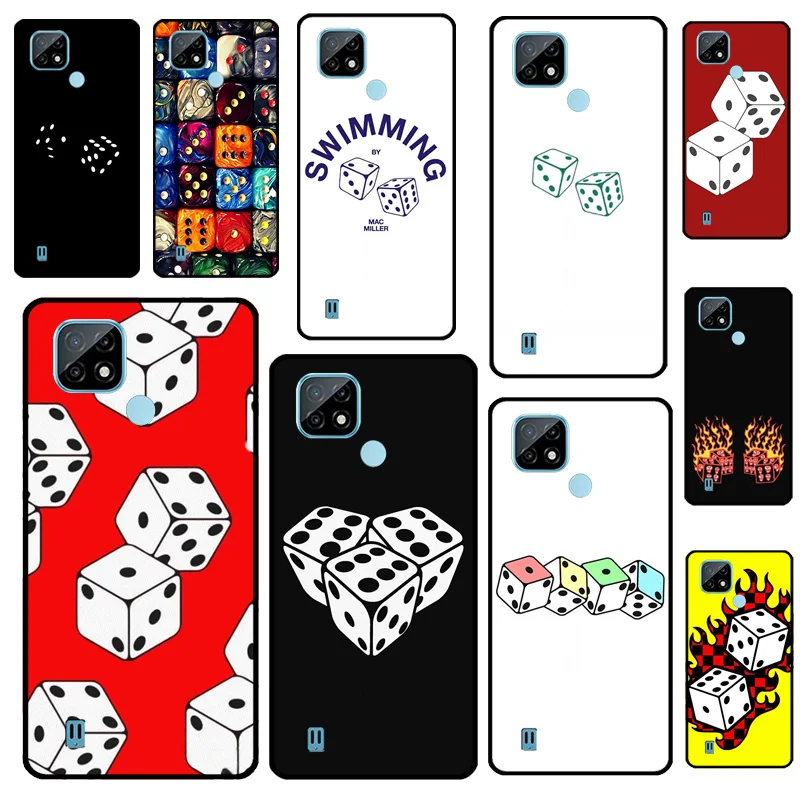 Lucky Dice For Realme GT Neo 5 10 11 Pro Plus C55 C35 C33 C31 C30 C21Y OnePlus 11 Nord CE 2 Lite Case