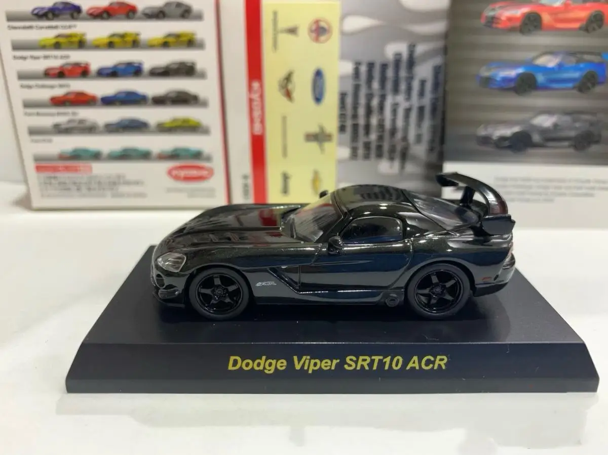 1/64 KYOSHO Dodge  Viper STR10 ACR  black Diecast Model Car Kids Toys Gift