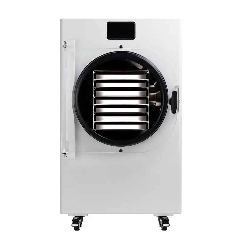 

Коммерческая мини-сублимационная сушилка для домашнего использования, 20 кг, малогабаритное вакуумное сушильное оборудование с 7 лотками, основные компоненты: двигатель, шестеренчатый насос