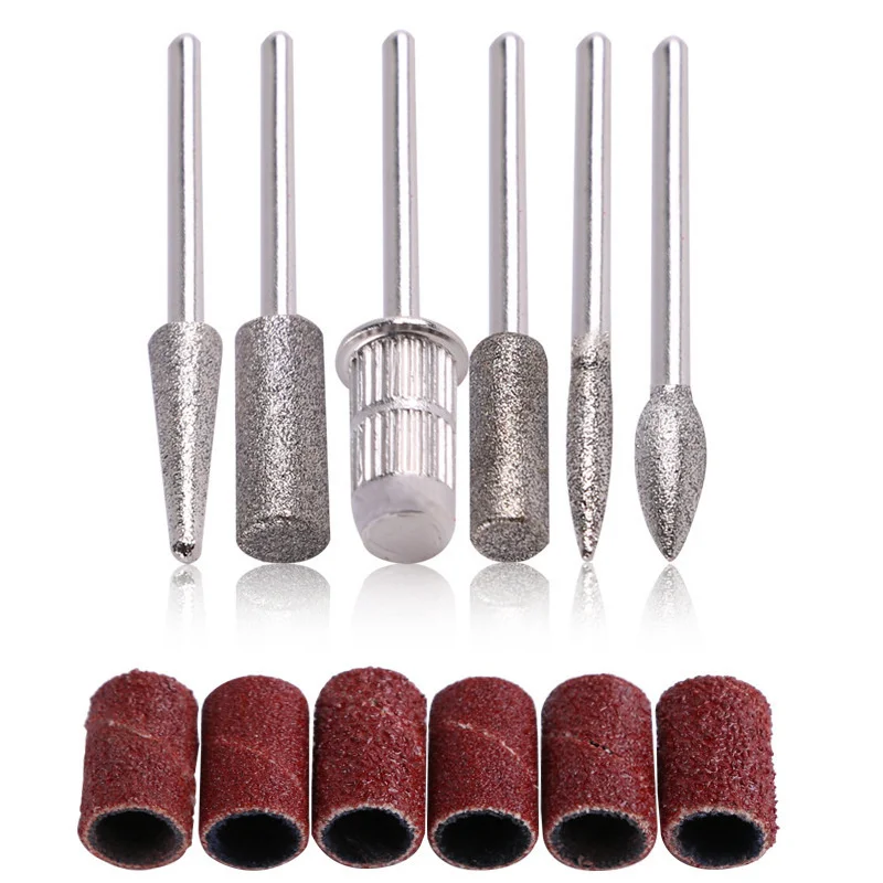 View larger image  Share Ready to Ship In Stock Fast Dispatch 6pcs/Set Diamond Nail Drill Bit Rotery Milling Cutters For Pedicu