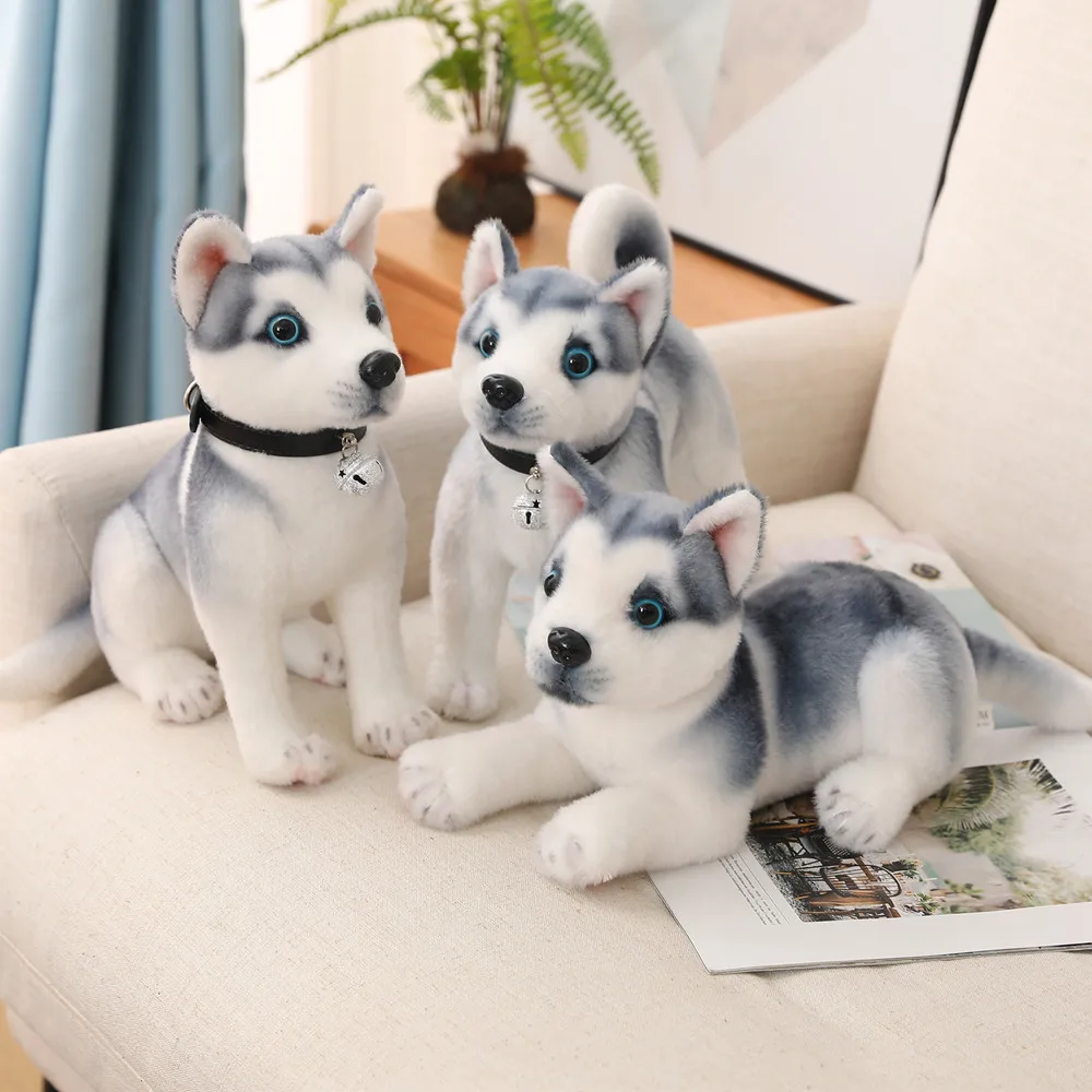 Juguetes de peluche de simulación de perro Akita para niños, decoración del hogar, lindos muñecos de animales Shiba Inu, almohada suave Real, regalo para niños, 32cm