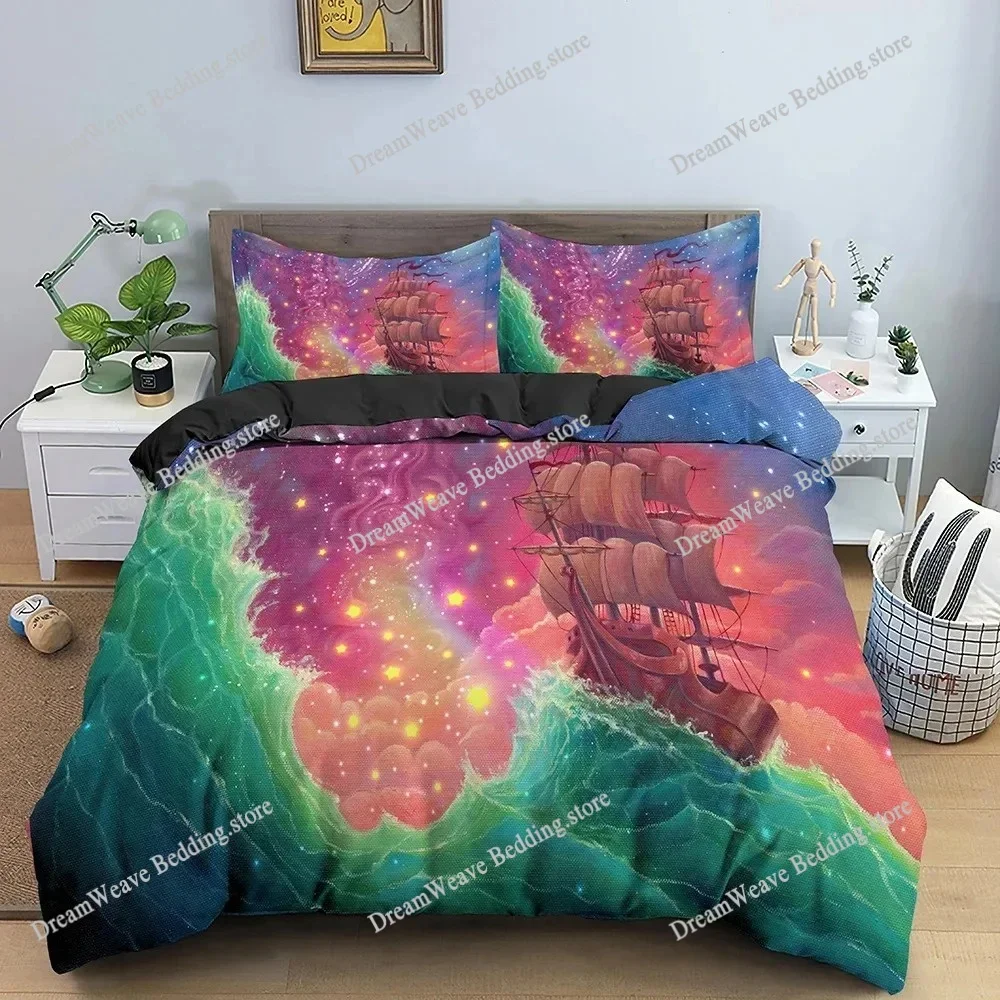 3D Print Natural Scenery Moonlight Shadow Bedding Set Duvet Cover Bed Set Quilt Cover Pillowcase Comforter King Queen Size Boys9