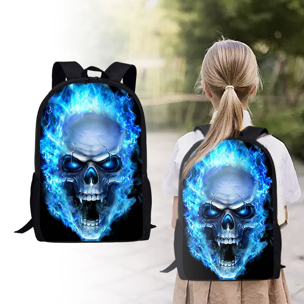

Дышащий школьный рюкзак с принтом черепа, широкое применение, прочные и прочные школьные рюкзаки