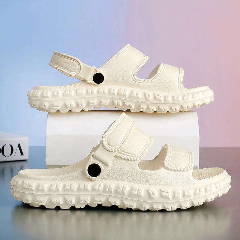 Summer Plus Size Men's Sandals Outdoor Casual Sports Slippers Leather Garden Shoes Anti Slle Roman Shoes Beach Flip Garden Shoes - view 4