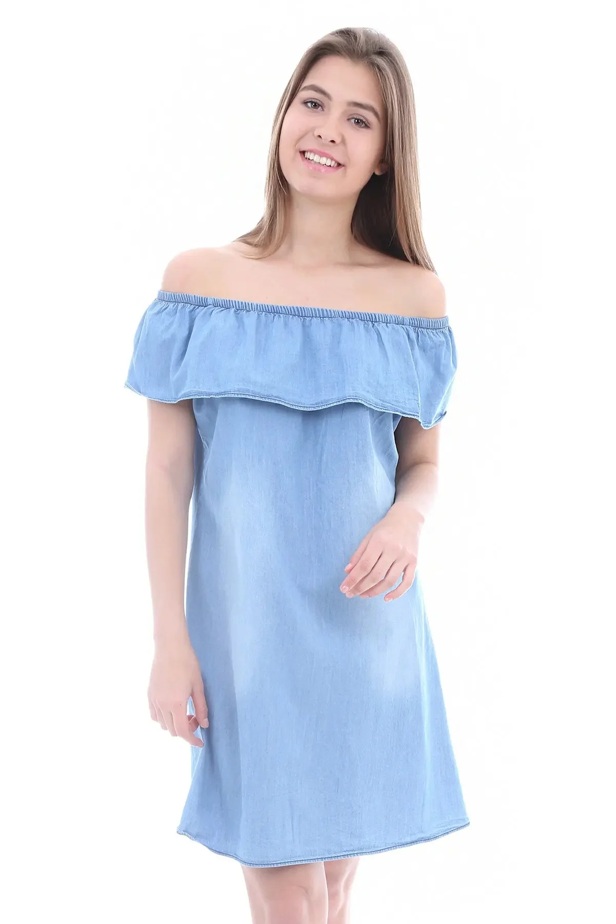 

SHOULDER OPEN DENIM DRESS Dresses for women summer 2021 elegant sexy party short for women summer bridesmaid dress