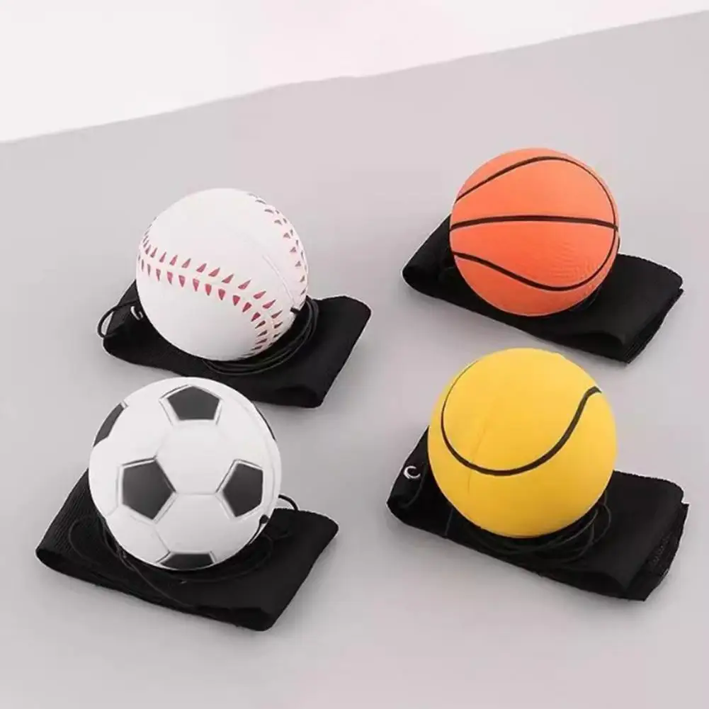 كرة صاروخية للمعصم مع حزام مطاطي قابل للتعديل لعبة تدريب خفة الحركة لرياضة الأطفال للملاكمة