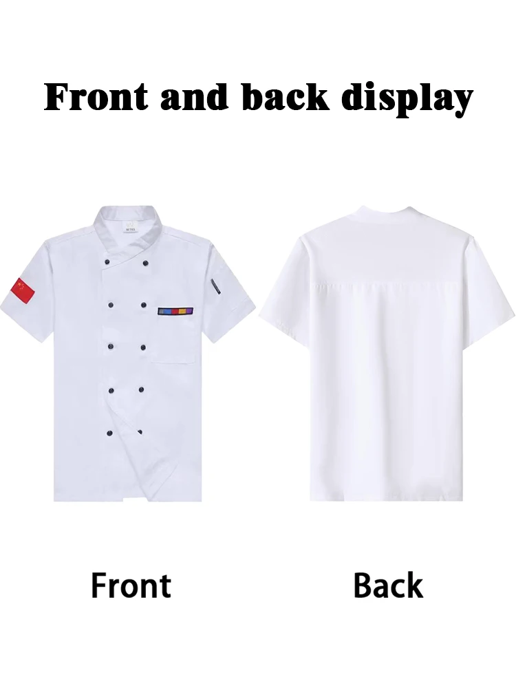 Professional Airflow Chef Jacket Unisex Cooling Short Sleeve Uniform Designed for All-Day Comfort in Hotel & Western Kitchen