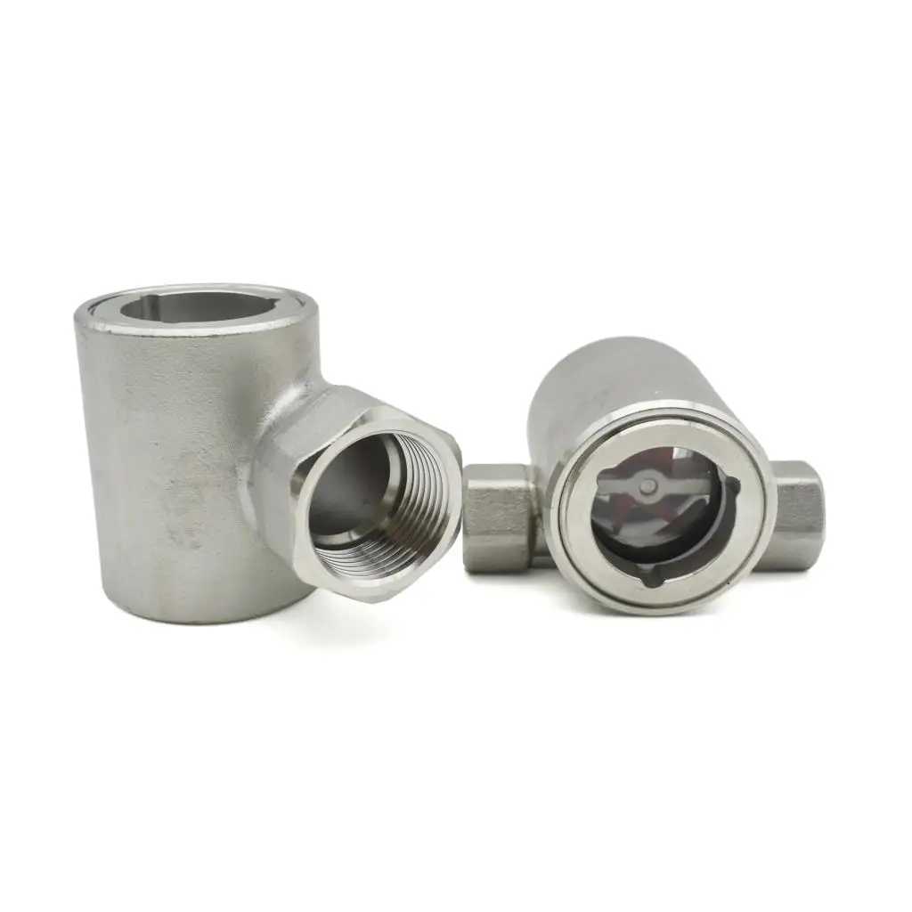 Imagem -05 - Janela Vista Vidro Indicador de Fluxo com Impulsor Bspt Parafuso Interno 11 Aço Inoxidável 304