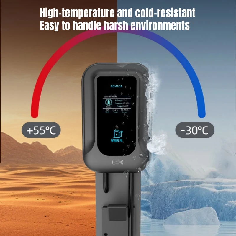 شاحن سيارات كهربائية نوع 1 EVSE Wallbox 32A 7KW 1Phase SAE J1772 شحن السيارة الكهربائية مع بطاقة APP التحكم للسيارة الكهربائية #3