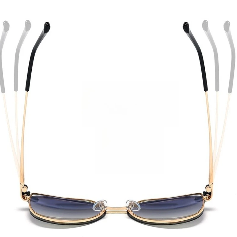 GJ OPTICIAN المألوف مشبك مغناطيسي قصر النظر نظارات الاستقطاب تنوعا النساء النظارات الشمسية المعدنية المضادة للضوء الأزرق نظارات للقراءة