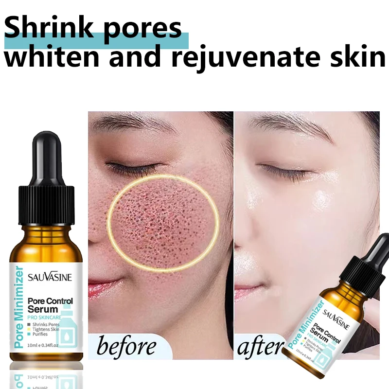 Pore Shrinking Serum Facial Essence for Shrinking Pores Tightening Minimizing Relieving Dryness Essence Skin Care Beauty