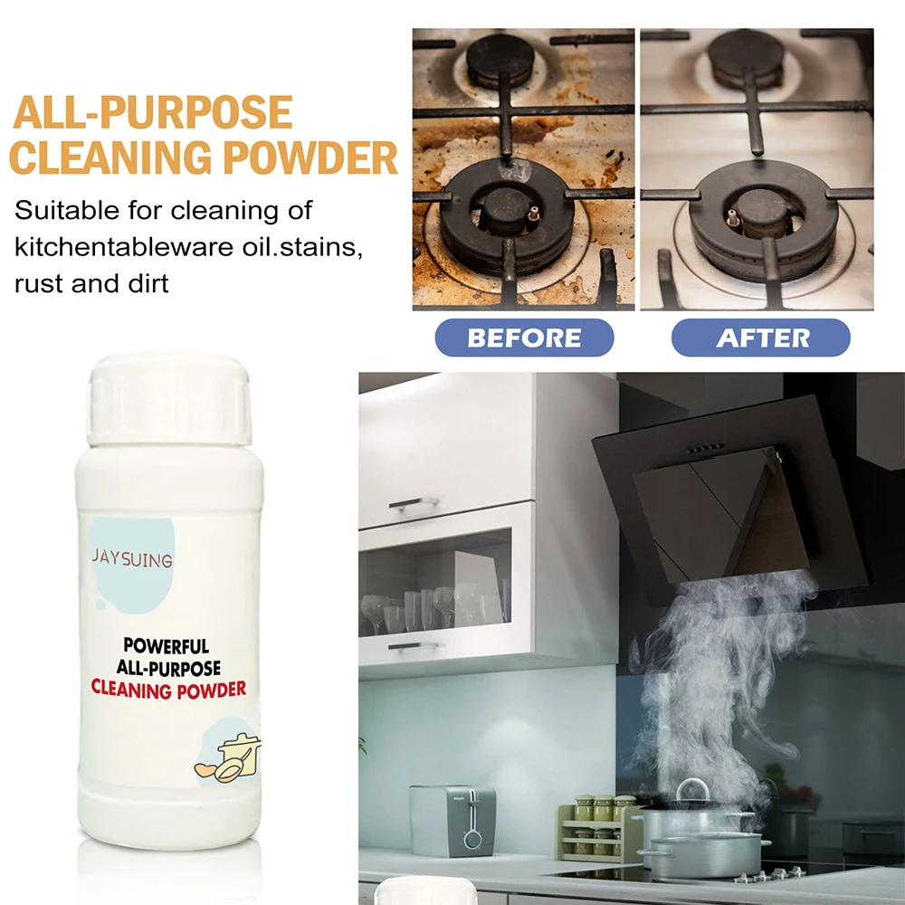 Powerful Kitchen Cleaner One Second Cleaning Effectively Remove Kitchen Stains Sports Shoe Whitening Powder All-Purpose Cleaning