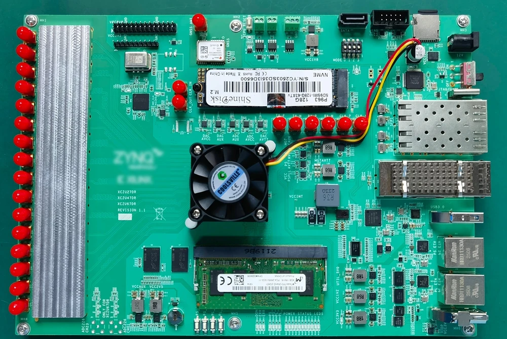 XCZU27DR ZYNQ RFSOC PCIE RF Development Board Built-in GNSS Module With PPS Output Function