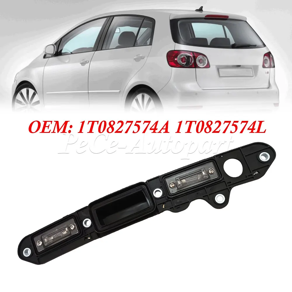 For VW Golf Plus Jetta Passat B6 Touran 1T0827574L Rear Trunk Lid Tailgate Shake Handle Bar License Light Plate Micro Switch