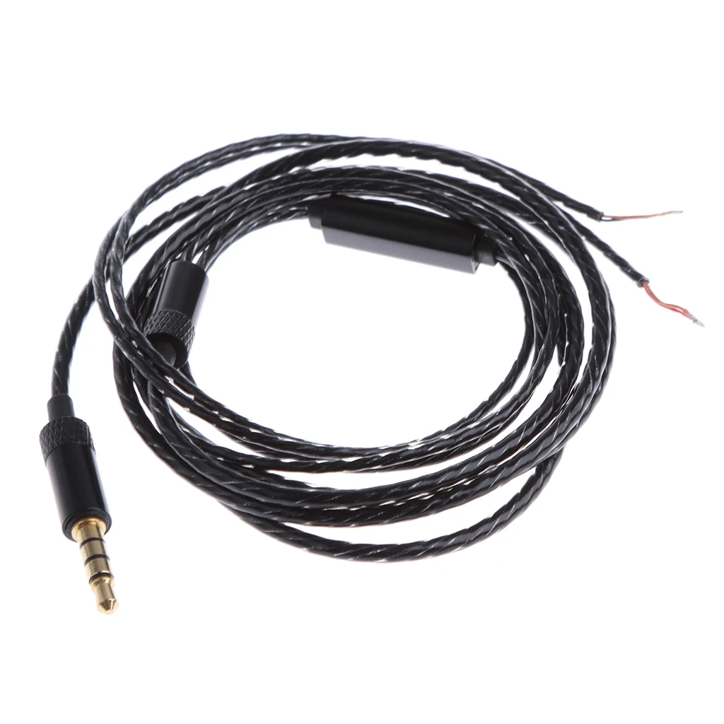 OFC Earphone Repair Line 3.5mm Headphone Extension Cable with MIC DIY Audio Wire for Phone MP3 MP4