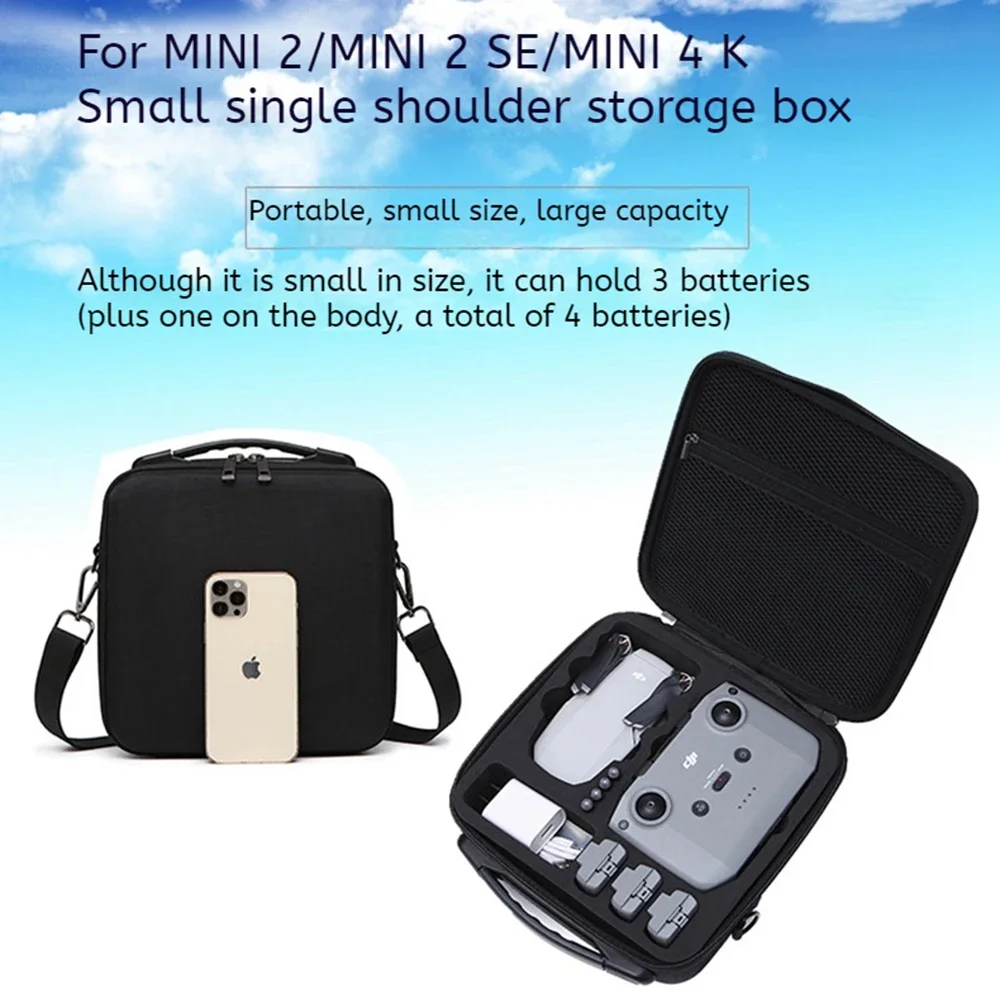 For DJI MINI 2 Shoulder Bag For DJI MINI 2 SE/MINI 4K Organizer Box Small Shoulder Backpack, Crossbody Bag MINI 2 Accessory Box