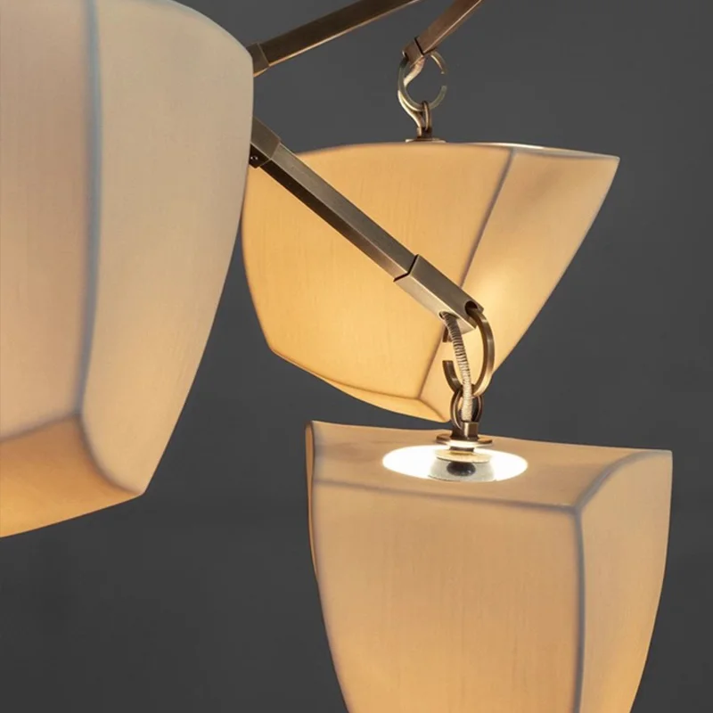 Wabi Sabi مستوحاة من السيراميك الأبيض قلادة مصباح الملمس الطبيعي النحاس الأسود الفضة عكس الضوء الأسقف بريق فيلا