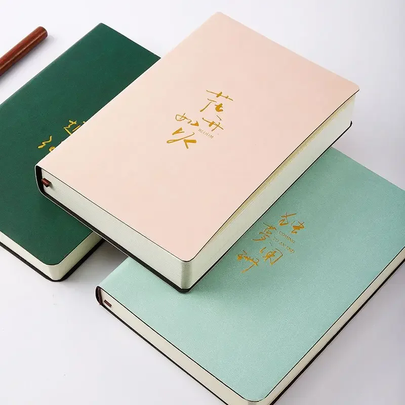 

Super Thick Soft Leather Notebook A5 High-looking Simple Student Notepad Korean Version Hand Ledger Hand Ledger Diary