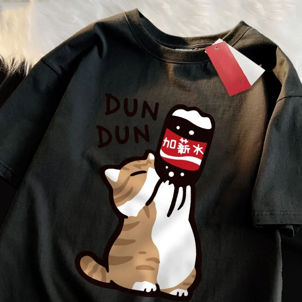 

Лето 2023, новый простой свободный стиль для пар, повседневная универсальная футболка большого размера с короткими рукавами для мужчин и женщин