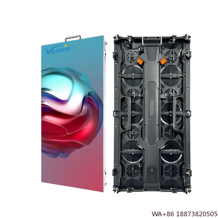 

LED Outdoor P3.91mm Display 500x1000mm Video Wall Cable Connection IP65 Waterproof Rental Screen