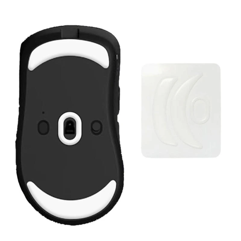 Esportstiger Ice Mouse Skates Stiker Mouse Feet Pad Round Glides tepi untuk mouse atk